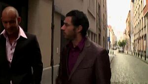 Euro slut, let's get wild with double penetration for facial!