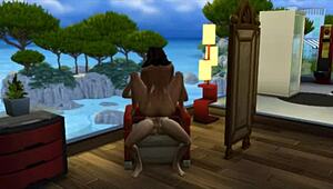 Seraphina meets the neighbor