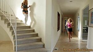 Seductive stepmommy tells teen, Pleasure me orally.