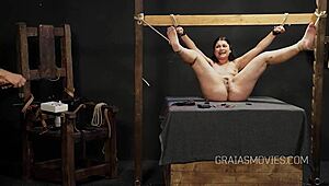 helpless fat bbw girl gets soles whipped