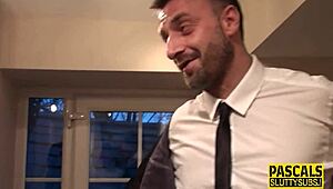 Chubby Sub Blows Cock Hard!