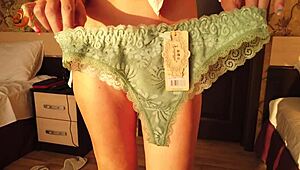 Just checking out panty try-ons with redhead Foxy for holiday vibes in POV.