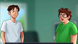 summertime saga with big tits and monster cock action