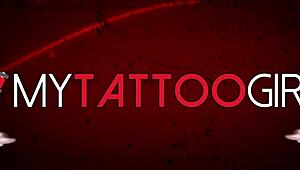 Marie Bossette Gropes Herself During Intense Backstage Tattoo Session