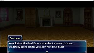 In paradise angel part 1, the character gets bound and spanked with blowjob