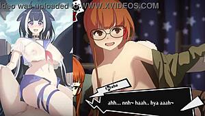 Sakura and another bitch in hentai action