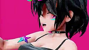 Futa Teases With Big Tits In Lewd Gym Workout