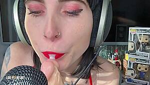 lou nesbit and lia louise in silent jerking asmr with toys 😌