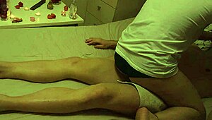 Deepthroat loving masseuse gives me a throbbing orgasm