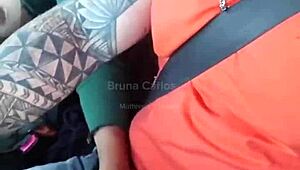 hot blonde in car gets fucked and cum in mouth