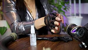 Black Latex Gloves Create Intense Fetish ASMR