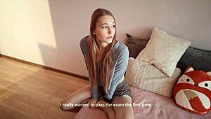 I fucked my stepsister doggy after her exam