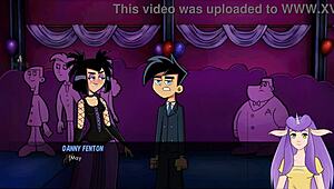 Cheerleaders give Danny Phantom a goth handjob in Amity Park