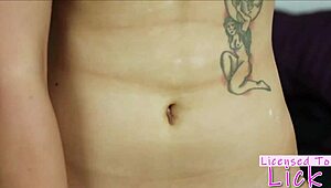 Licensed to lick? nikki hearts dominates lesbian sammie six