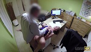 bad agent fucks student girl in casting