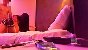 karlita hotwife smokes up, ties husband down, rocks black lingerie, bangs me in front! 🔥