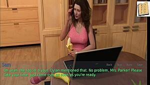 wife and stepmother play game with big tits and ass