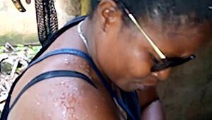 Step Mother Catches Me and Stepbrother Fucking in Grandma's Backyard, What Happens Next?