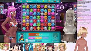 Vtuber Lewdneko Experiences Emotional Group Play in Huniepop 2 Double Date