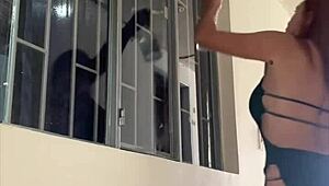 Angel RoseX Cleans House While Showing Off Big Tits and Ass