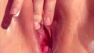 Wet Pussy Squirts In Close-Up Orgasm Scene