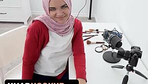 Arab Babe Naudi Nala's Tight Pussy Pounded by Horny Stud!