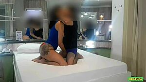 Hey, I picked up that tattooed brazilian babe for deep oral and came in her pussy