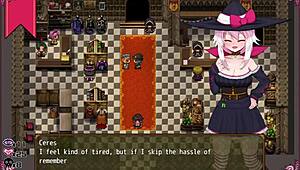 Massage Chair Brings Tears to the Little Witch in Hentai Game