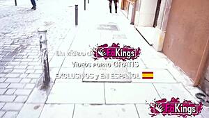 blonde amateur mommy stalks hung rookie in madrid streets