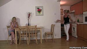Old and young lesbians try out different sex positions