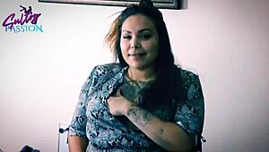 skin pmv featuring sexy latina oiled flashing and tattooed tits