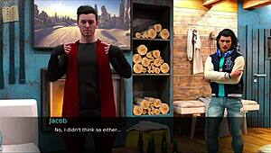 Nursing back to pleasure in game 104 with big tits