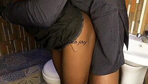 We Fucked In The Bathroom Again With Costumes And Small Waist