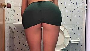 Angel RoseX Cleans House While Showing Off Big Tits and Ass