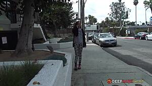 tattooed brunette kacie castle creampied by black dick