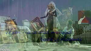 Body Painted Blonde Nicole Sheridan Sucks Artist Before Fucking