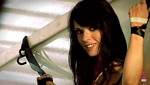 Flaming Hot Babes Tied in Truck Fuck Guy Together!