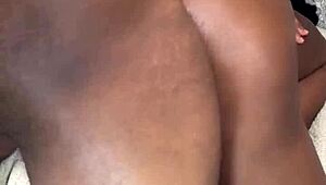 Phat Ass Ebony Booty Moans As She Takes All My Cum In Her Dripping Tight Pussy