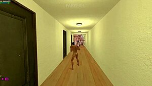 Giant Futanari And Bigtits Milf Aunty In Bizarre Hotel Room Adult Fun Game