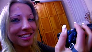 Blonde Girlfriend Picked Up for Intense Ass Fucking