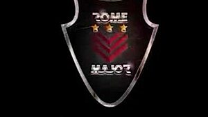 Man met dikke lul Rome Major sloopt roze kut en spuit