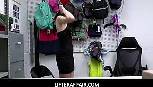 Hot Shoplifter Teen Punished by Mall Officer! What’s the Deal?