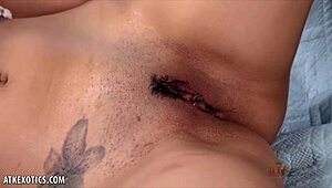 Petite Lilly Evans Rides Toy to Intense Climax