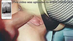 The chick with a large ass received a huge pounding from behind