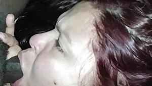 i deep throat that big black cock so wet and sloppy, but i mean deepthroat it good