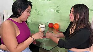 Cousin Kisses Me For Lesbian Fucking