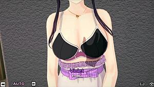 special harem class violet in anime classroom cartoon hentai 3d