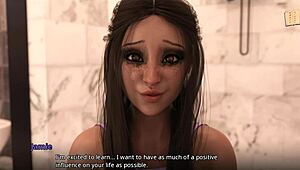 3D Anime Teen 18+ Blonde Gets Huge Tits