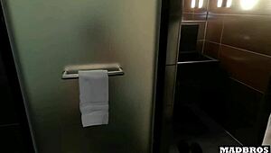 super hot italian comes back for hard fucking in sauna