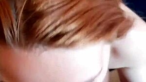 pov bj slut kneels for a messy facial cum shot.